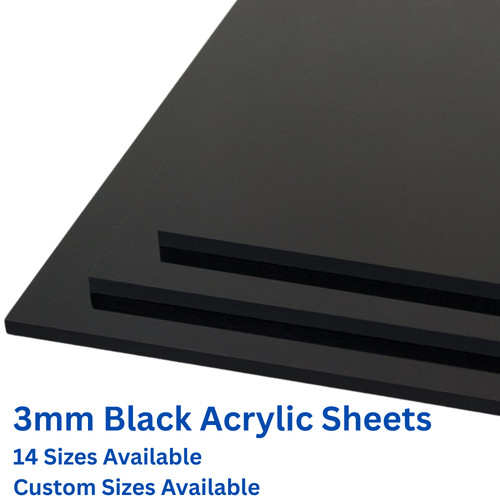 Black perspex acrylic - black,