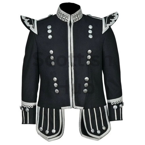 Black scottish doublet - black, kilt