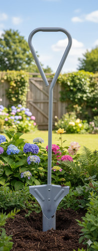 Bulb planter metal long - planter,
