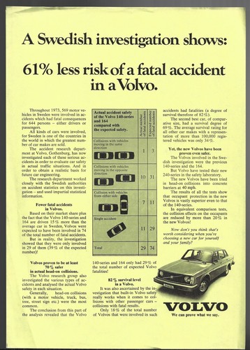 Volvo safety c1975 - safety, uk