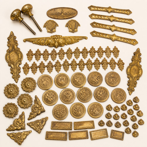 Vintage brass furniture - vintage,