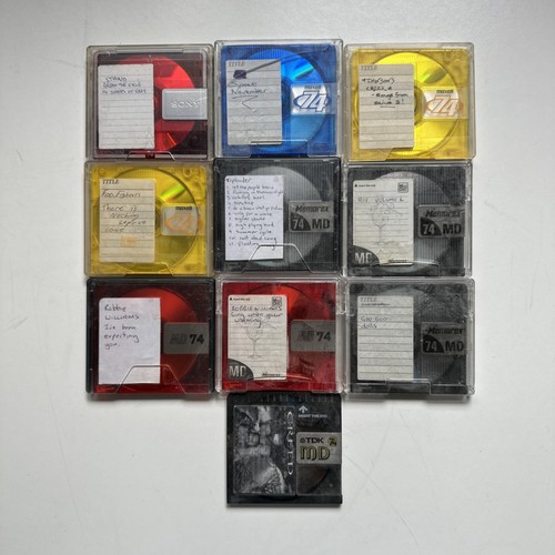 Minidisc recordable x10 bundle - minidisc,