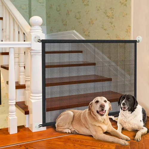 Magic dog gate mesh safety - gate,