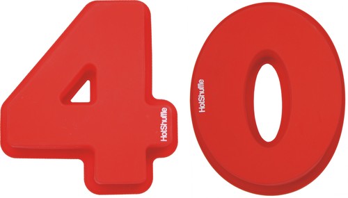 Large silicone number cake - large, 40
