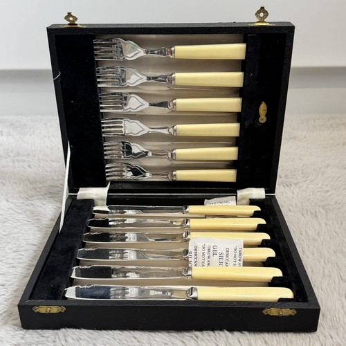 Vintage cutlery set cream - cutlery,