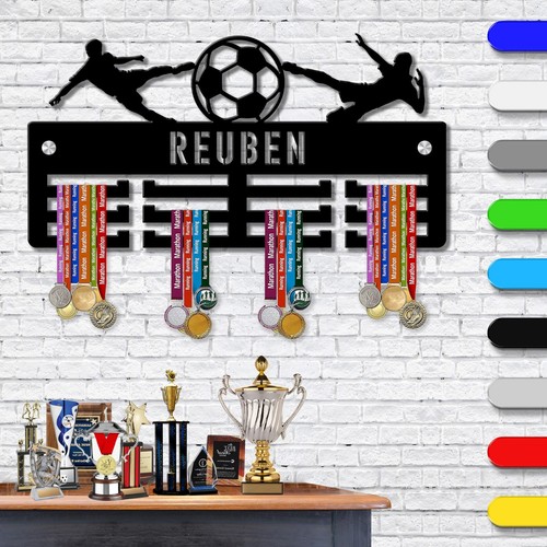 Personalised football medal - football,