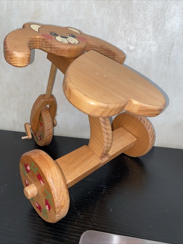 Decorative wooden tricycle