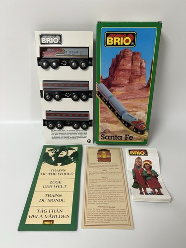 Vintage brio santa - santa, train