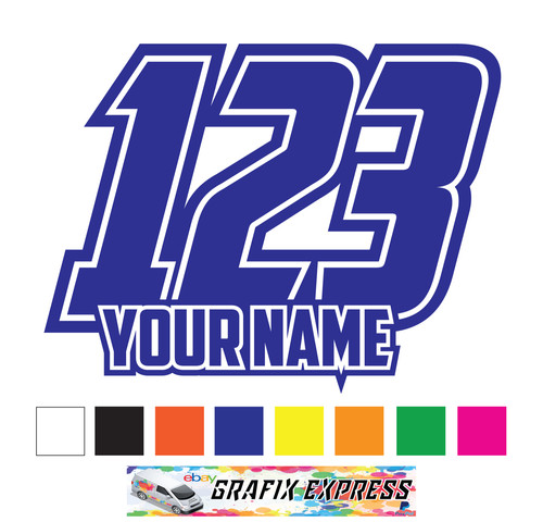 Custom race numbers - numbers, and