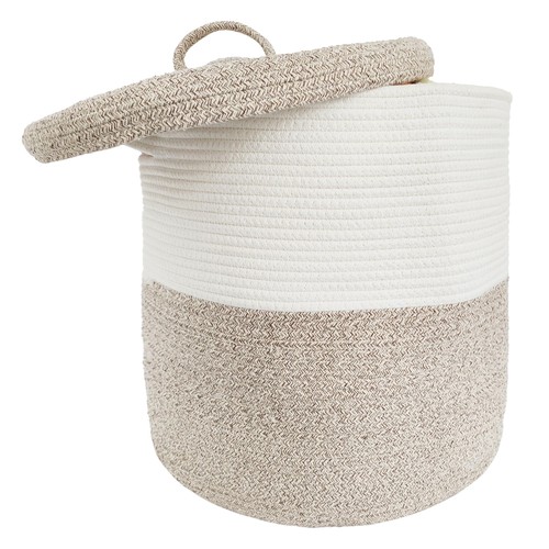 Large storage basket with lid - basket,