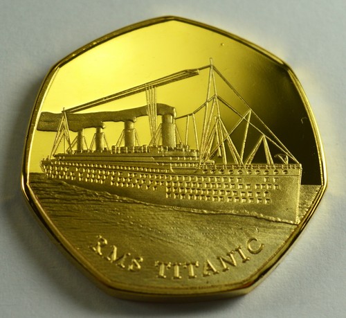 Rms titanic 24ct gold - rms,