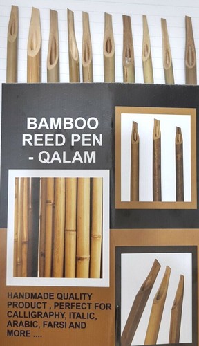 Handmade bamboo reed qalam - x,