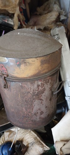 Vintage oil paraffin drum - vintage,