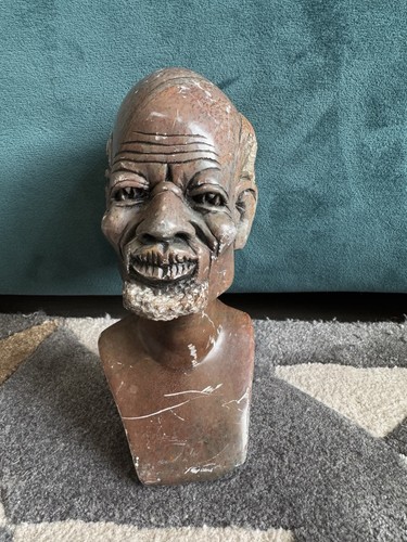 Heavy hand carved vintage - heavy,