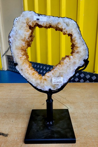 Citrine portal geode - portal, ring