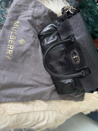 Mulberry bayswater croc - mulberry,