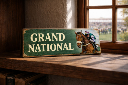 Grand national wooden sign - grand,