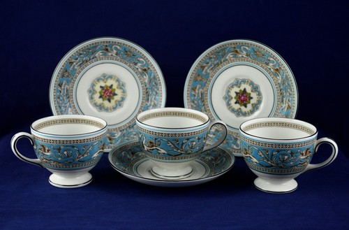 Wedgwood bone china turquoise - china,