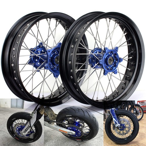 Supermoto wheel rim blue - wheel,