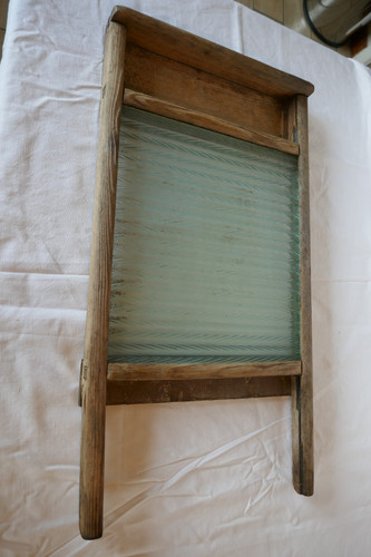 Vintage wooden wash board - vintage,