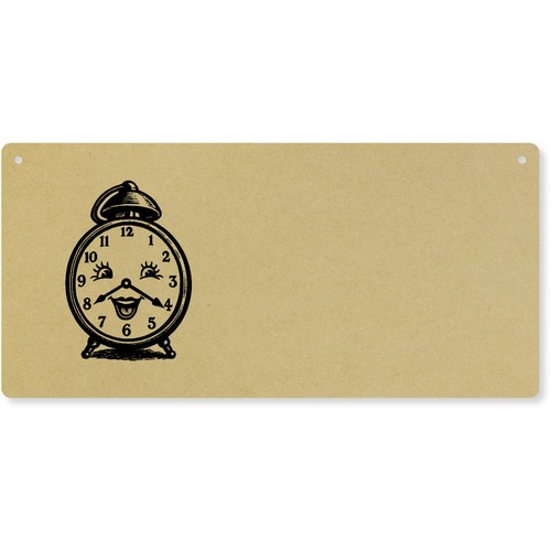 Happy face alarm clock - alarm, door