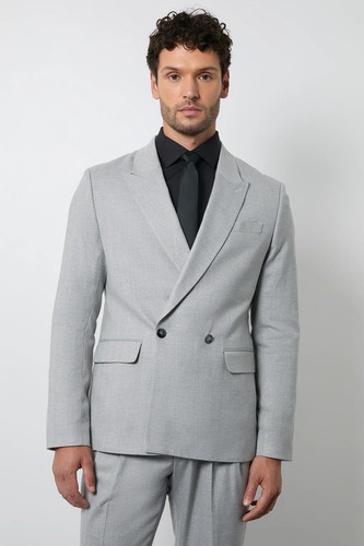 Burton grey double - burton, breasted