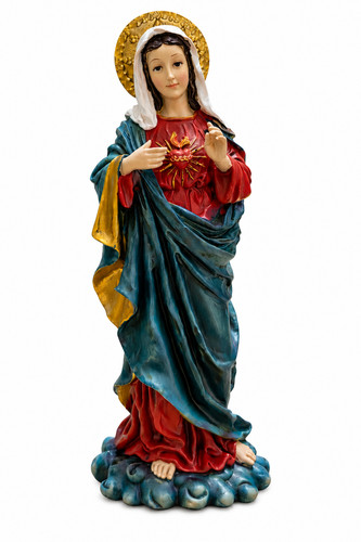 Virgin mary statue 28cm resin - statue,