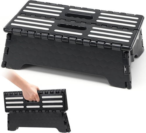 Folding step stool - in,