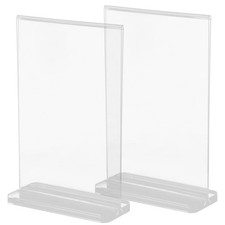 2 Pcs Display Rack Office Poster Stand Table Frame Greeting Card