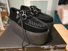 Black Velvet Creepers size 4