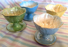 4x Vintage Maling Harlequin