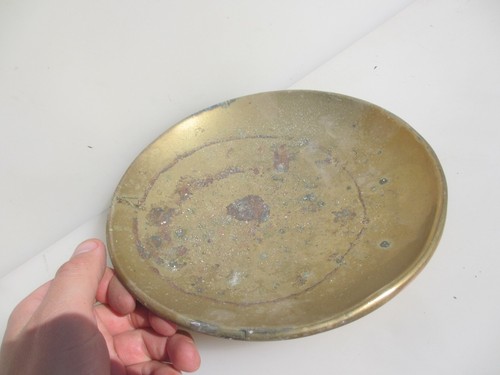 Victorian brass scale pan - victorian,