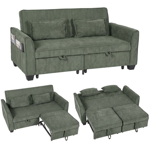 Homcom sofa bed in 1 - sofa, 4-in-1