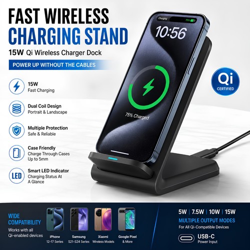 Fast wireless charger - fast, stand