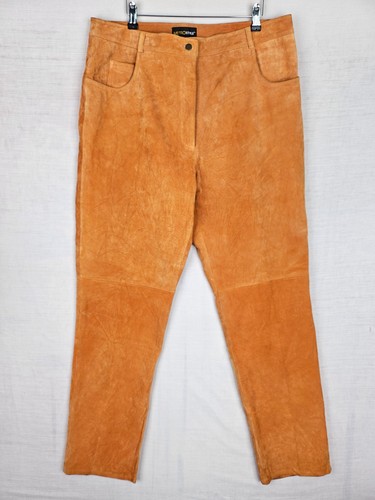 Vintage womens suede trousers - womens,