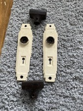 Bakelite IRIS 1930s Vintage Back Plate And Set Of Door Handles