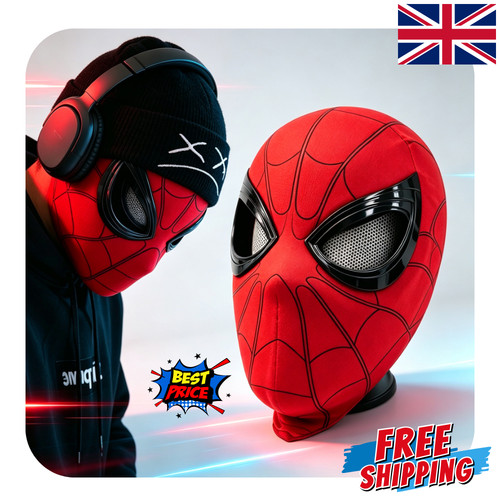 Spider man mask moving eyes - mask,