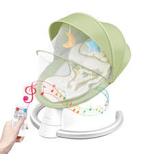 Uuoeebb Electric Baby Bouncer with Bluetooth, Baby Bouncer Chair with 5 Swing 0
