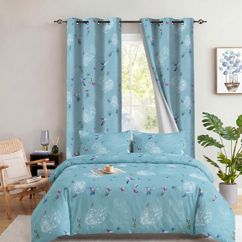Floral blackout curtains - floral,