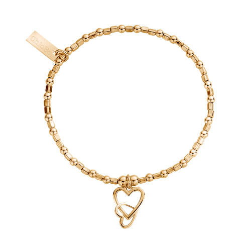 Chlobo gold interlocking love - gold,