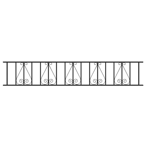 Wrought iron metal railings - wrought,