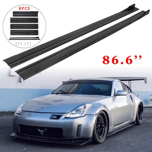 Glossy black side - black, 86.6''