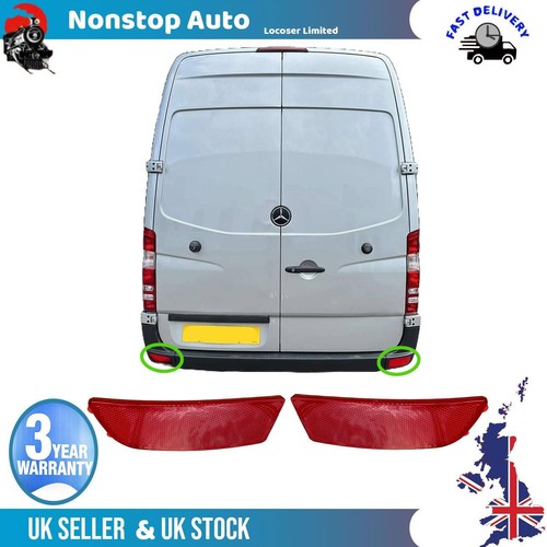 Rear bumper reflector - rear, lens