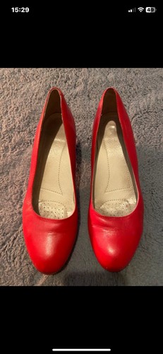Cabin crew shoes red leather - crew,