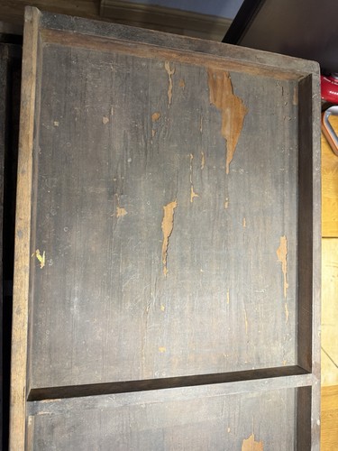 Antique wooden printers drawer - antique,