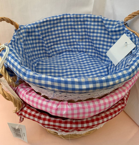 Round gingham cloth - 3, lined