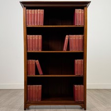 Antique 20th Century Good Quality Open Bookcase In Mahogany ( REF AF-4782 )