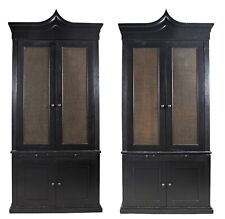 Remarkable Antique Regency Style Pair Of  Very Tall Library Bookcase Bureaus
