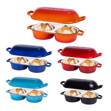 Nuovva Cast Iron Double Bread