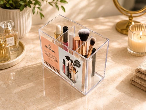 Clear acrylic makeup - clear,